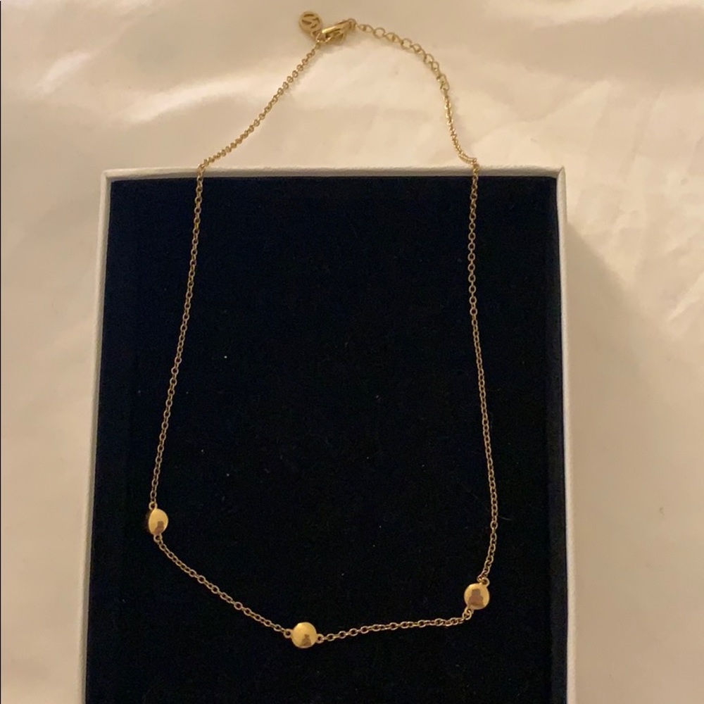 Mejuri trio dot necklace